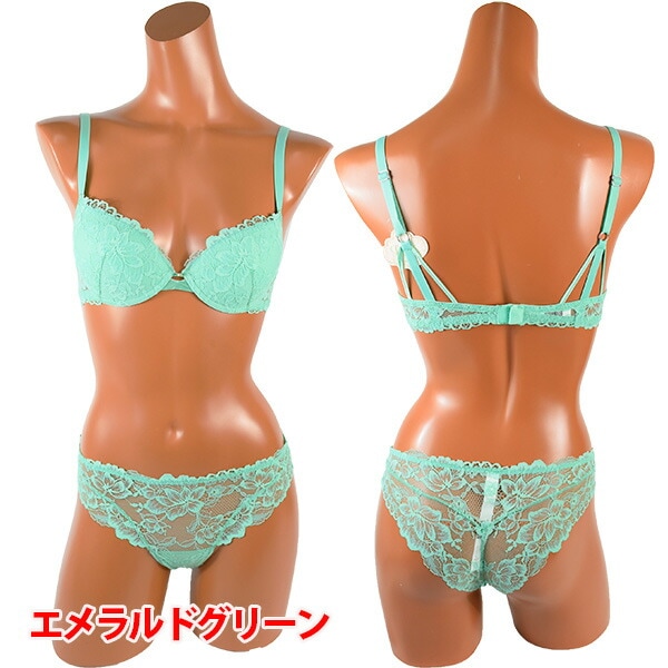 イタリア インポート ブランド ランジェリー LEILIEVE TEMPTATION プッシュアップブラ・ブラジリアンタンガセット 3色