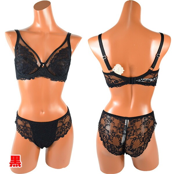 イタリア インポート ブランド ランジェリー LEILIEVE TEMPTATION レースノーパッドブラ・ショーツセット 3色