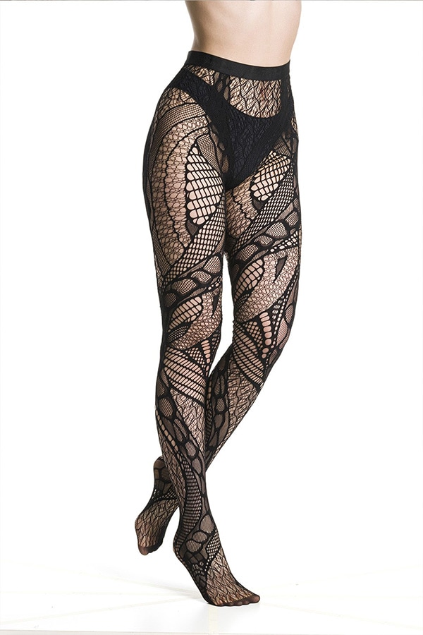 NEW・新作 イタリア インポート ブランド 柄網タイツ TRASPARENZE