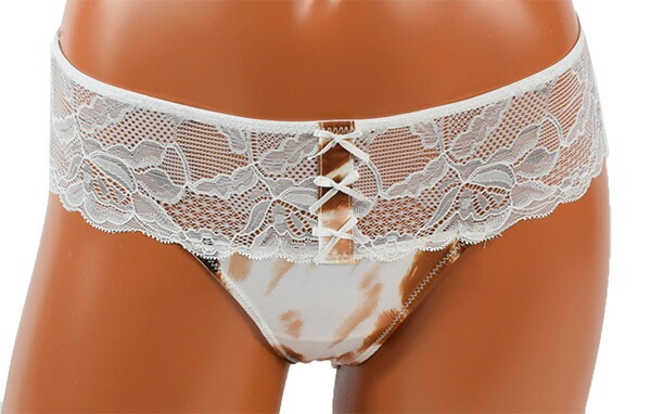 イタリア インポート ブランド ランジェリー LOVE&BRA 60195 アニマル柄プッシュアップブラ・ブラジリアンタンガセット 2色