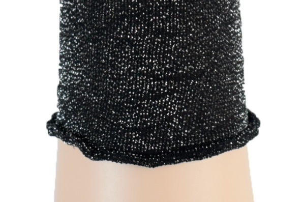 イタリア インポート ブランド 柄ソックス BC DONNA LOLLIPOP ラメソックス 黒