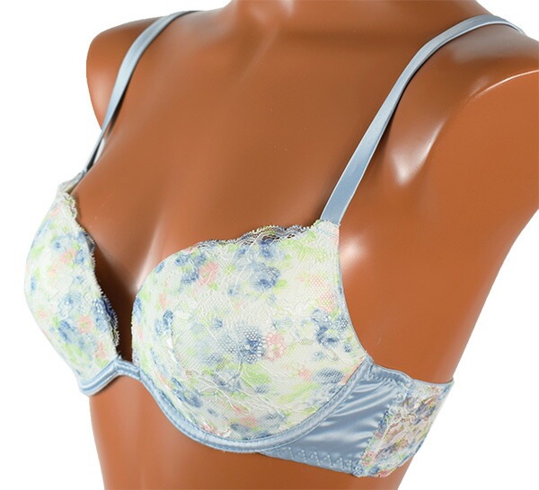 イタリア インポート ブランド ランジェリー LOVE&BRA 60395 花柄プッシュアップブラ・ブラジリアンタンガセット 2色