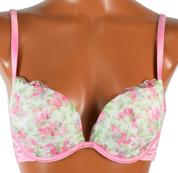 イタリア インポート ブランド ランジェリー LOVE&BRA 60395 花柄プッシュアップブラ・ブラジリアンタンガセット 2色