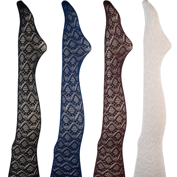 NEW・新作 イタリア インポート ブランド 柄タイツ TRASPARENZE FOG 網柄タイツ 4色