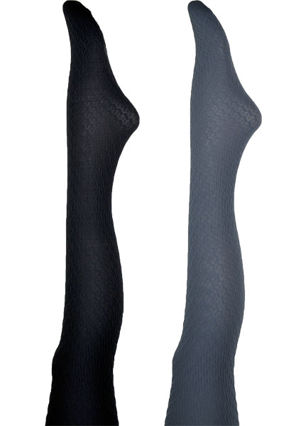 柄タイツ LEVANTE E645 ジオメトリック柄タイツ 2色