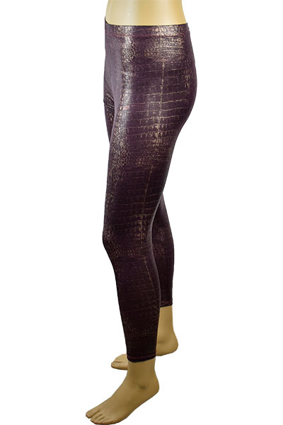 在庫一掃セール イタリアインポートレギンス LOVE&BRA 21132 アニマル柄レギンス　ボルド