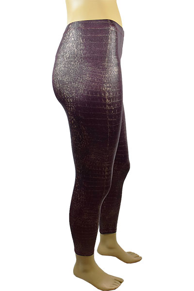 在庫一掃セール イタリアインポートレギンス LOVE&BRA 21132 アニマル柄レギンス　ボルド