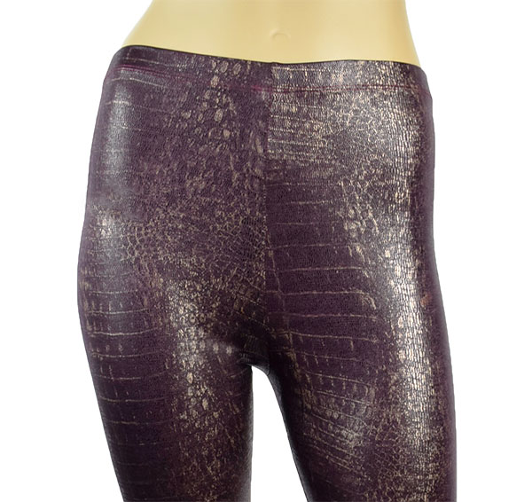 在庫一掃セール イタリアインポートレギンス LOVE&BRA 21132 アニマル柄レギンス　ボルド