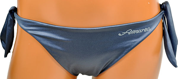 イタリア インポート 水着 AMAREA 18046 スパンコール刺繍バンドゥ水着ビキニ グレー