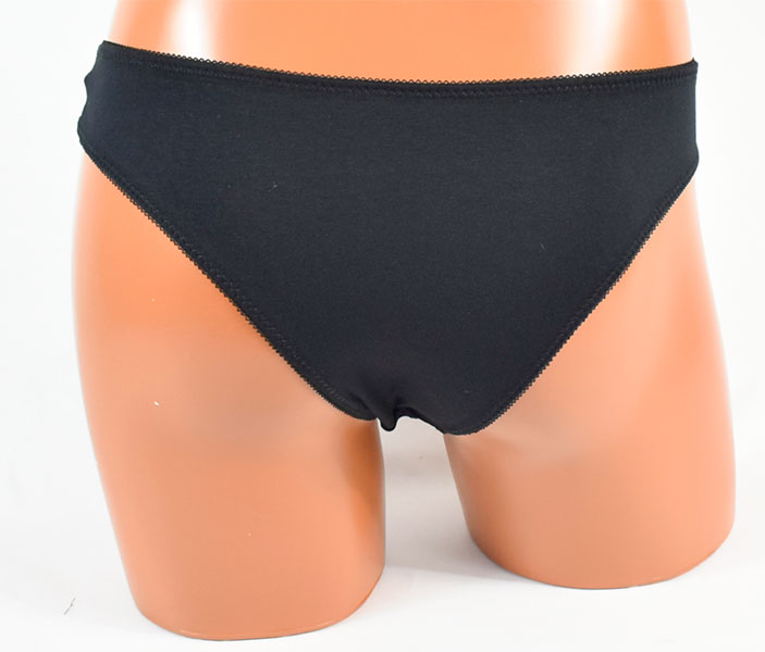 イタリア インポート ブランド ランジェリー JADEA 4570 フロッキプリントバルコネットブラ・ブラジリアンタンガセット 黒