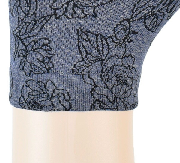 イタリア インポート ブランド 柄ソックス SANPELLEGRINO DARK FLOWER 花柄ソックス ブルー