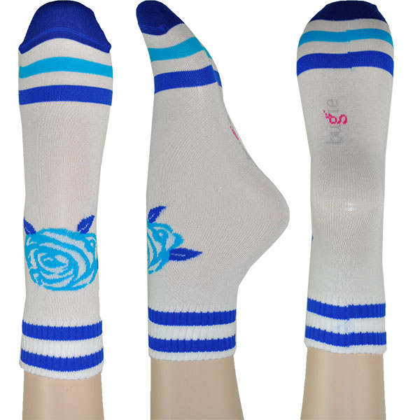 BUGIE BU1147 バラ柄ソックス 3色