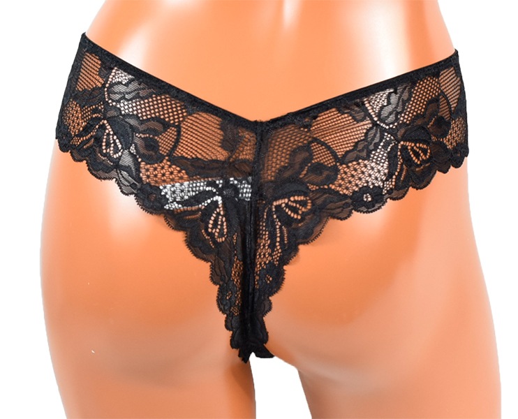 イタリア インポート ブランド ランジェリー LOVE&BRA 67997 アニマル柄とレースのプッシュアップブラ・ブラジリアンタンガセット 黒