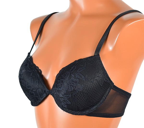 イタリア インポート ブランド ランジェリー LOVE&BRA 75095 レースプッシュアップブラ・ブラジリアンタンガセット 黒