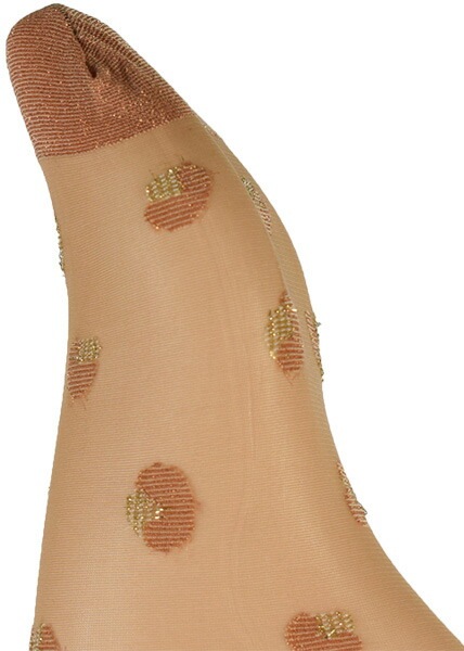 イタリア インポート ブランド 柄ソックス FIORE POP IN アニマル柄ラメソックス ベージュ