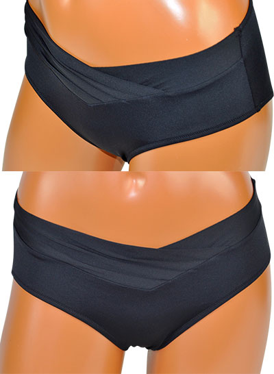 インポート 水着 LILLY LF218 花柄三角水着ビキニ 黒 C、D、Eカップ