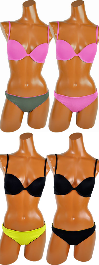 在庫一掃セール インポート水着 SieLEI DL36 リバーシブルプッシュアップ水着ビキニ