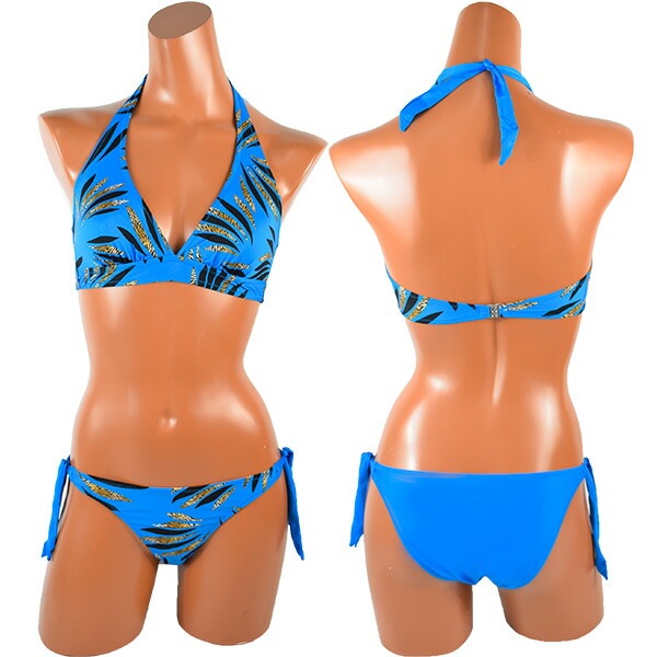 イタリアインポート水着LILLY FL26 ボタニカル柄水着ビキニ 2色