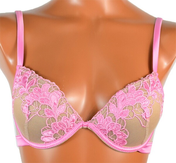 イタリア インポート ブランド ランジェリー LOVE＆BRA 60597 刺しゅうレースプッシュアップブラ・ブラジリアンタンガセット 2色