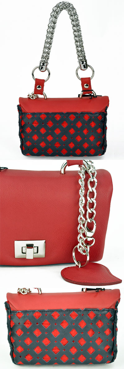 在庫一掃セール イタリア バッグ・インポート バッグ BECATO レザーバッグ 赤