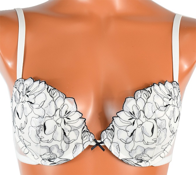 イタリア インポート ブランド ランジェリー SieLEI  LIBERTY 7444/43 刺しゅうレースプッシュアップブラ・tバックショーツセット 2色
