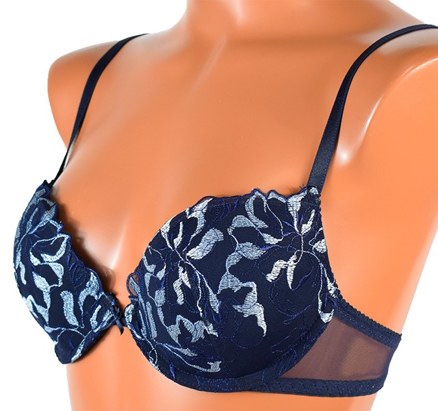 イタリア インポート ブランド ランジェリー SieLEI  LIBERTY 7444/43 刺しゅうレースプッシュアップブラ・tバックショーツセット 2色