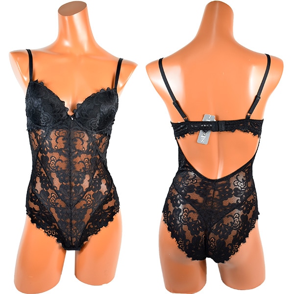 イタリア インポート ブランド ランジェリー SieLEI  BERRIES 7428 レースボディー 黒