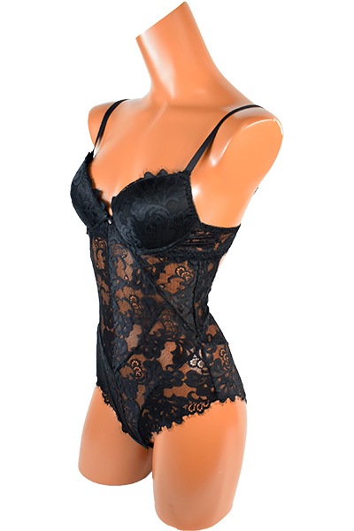 イタリア インポート ブランド ランジェリー SieLEI  BERRIES 7428 レースボディー 黒