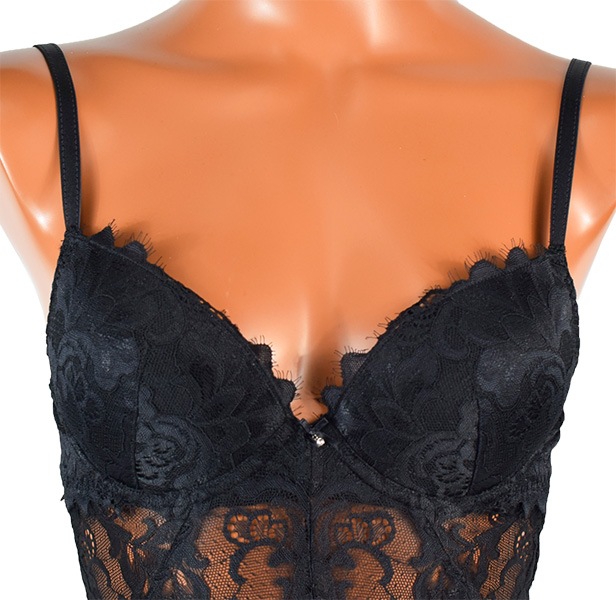 イタリア インポート ブランド ランジェリー SieLEI  BERRIES 7428 レースボディー 黒