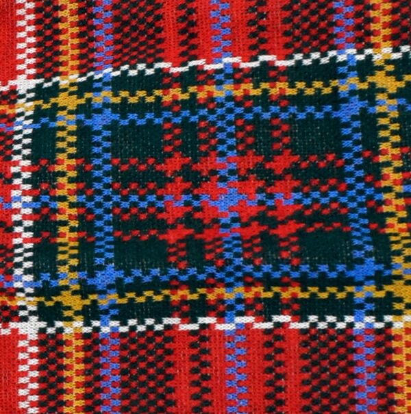 イタリアインポートパジャマ ANDRA 8826 タータンチェック切替猫アップリケパジャマ　2色