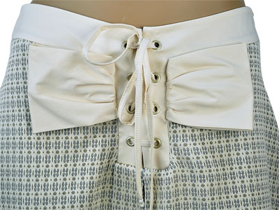 在庫一掃セール 春夏  インポート スカートIMPERIAL サマーツイードスカート グリーン系