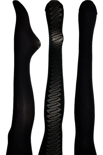 柄タイツ BELLISSIMA ARENA 柄タイツ 黒