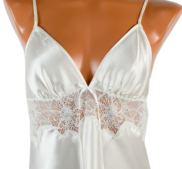 イタリアインポートランジェリー ANDRA 8892 レース切替サテンベビードール・ブラジリアンタンガセット 3色