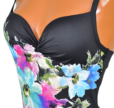 インポート 水着 LILLY LF227 花柄水着ワンピース 2色 C、Dカップ