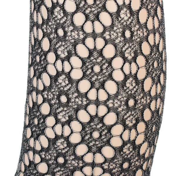 イタリア インポート ブランド 網タイツ TRASPARENZE LOS ANGELES 花柄網タイツ 黒