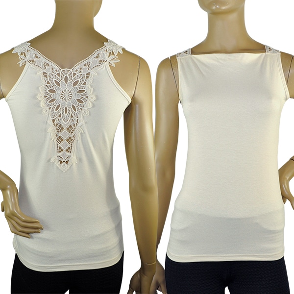 在庫一掃セール SALE 春夏イタリア インポート ブランド カットソー ANTONELLA 63217 レース切替カットソートップ 3色