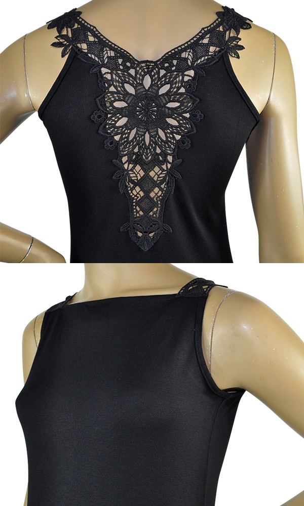 在庫一掃セール SALE 春夏イタリア インポート ブランド カットソー ANTONELLA 63217 レース切替カットソートップ 3色