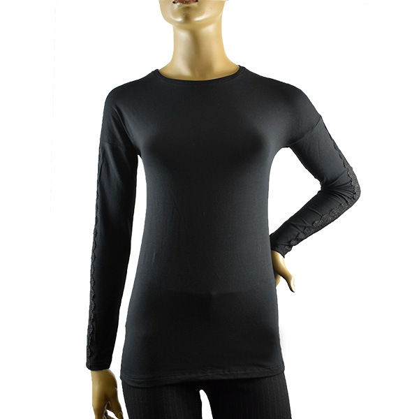 イタリアインポートカットソー COTONELLA GD352 レース切替コットンカットソー　2色