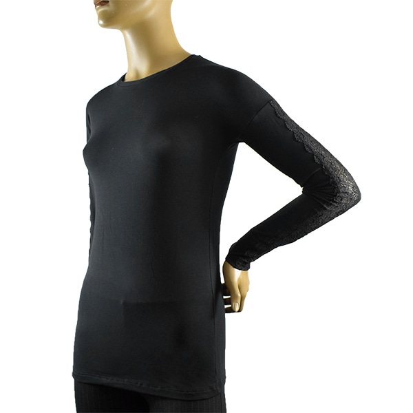 イタリアインポートカットソー COTONELLA GD352 レース切替コットンカットソー　2色