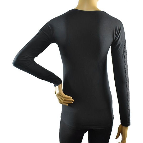 イタリアインポートカットソー COTONELLA GD352 レース切替コットンカットソー　2色