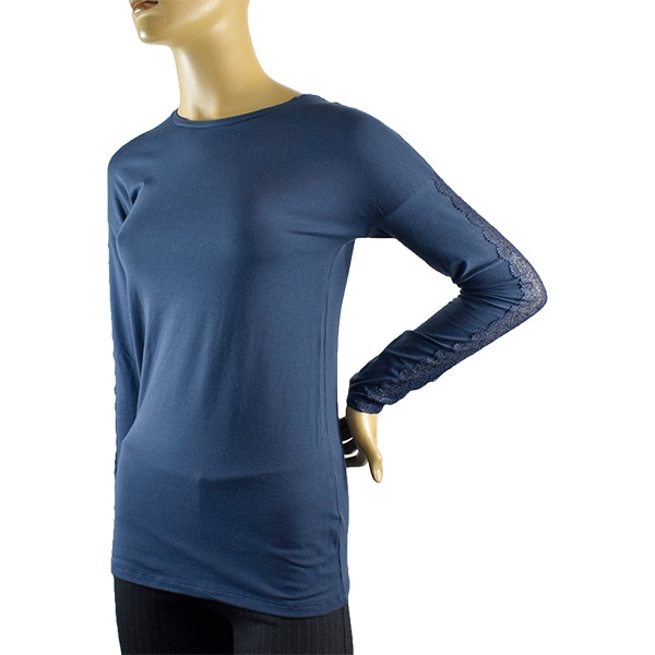 イタリアインポートカットソー COTONELLA GD352 レース切替コットンカットソー　2色