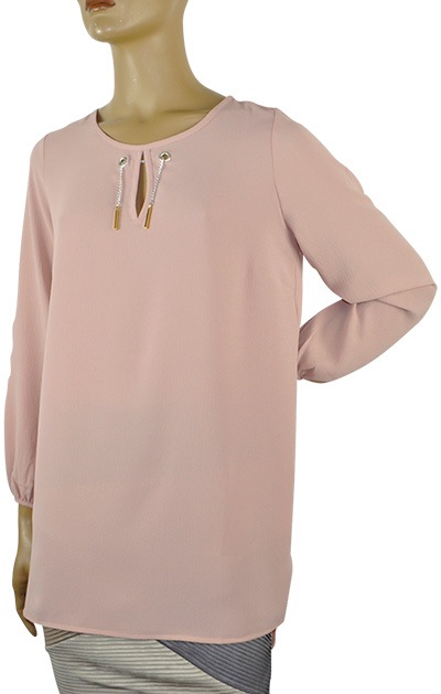 在庫一掃セール SALE 春夏 インポート ブラウス LEVANTE R283 チュニックブラウス アンティックローズ 