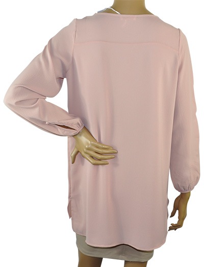 在庫一掃セール SALE 春夏 インポート ブラウス LEVANTE R283 チュニックブラウス アンティックローズ 