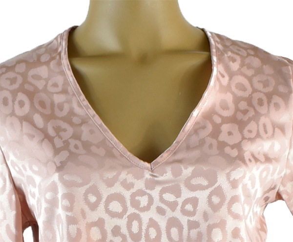 在庫一掃セール イタリアインポートカットソー LOVE&BRA 39360 アニマル柄ボディーカットソー パウダーピンク