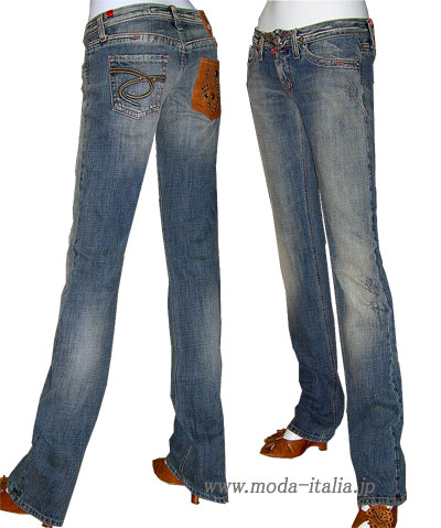 在庫一掃セール  イタリア・インポートデニム Take Two STEMP ローライズ3Dクラッシュジーンズ