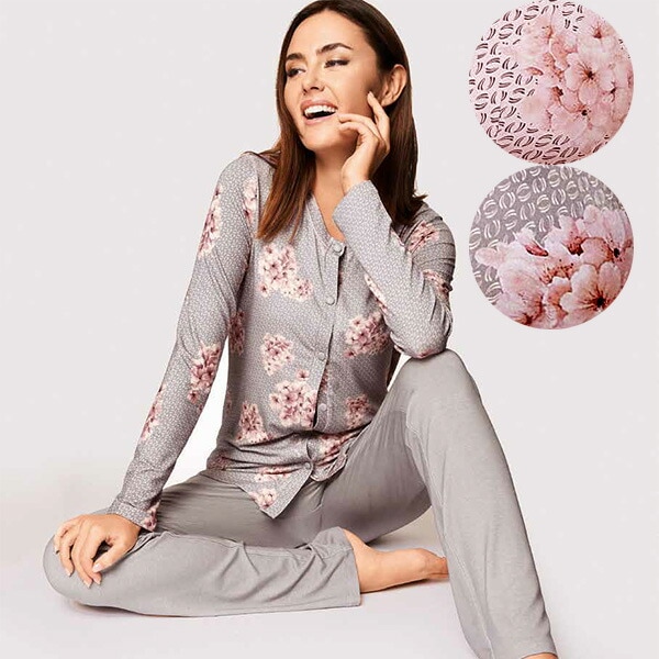 イタリア インポート ブランド パジャマ LORMAR LADY 650890 花柄