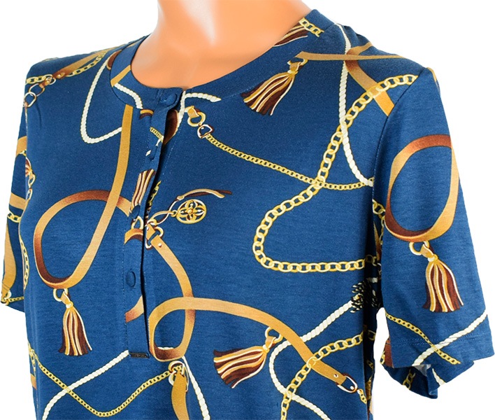 イタリア インポート ブランド パジャマ LORMAR BELT 1783 ベルト柄フロントボタン半袖・ショートパンツパジャマ 2色