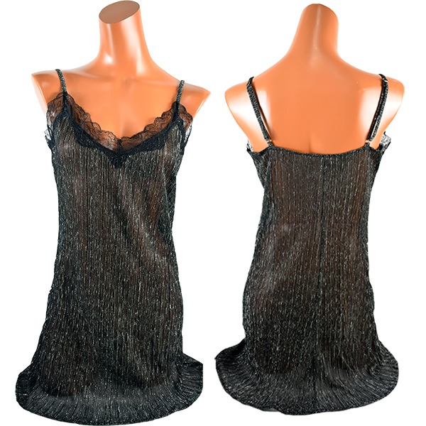 イタリアインポートランジェリー LOVE AND BRA 39051 ラメスリップ 2色