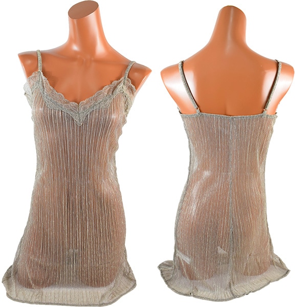 イタリアインポートランジェリー LOVE AND BRA 39051 ラメスリップ 2色