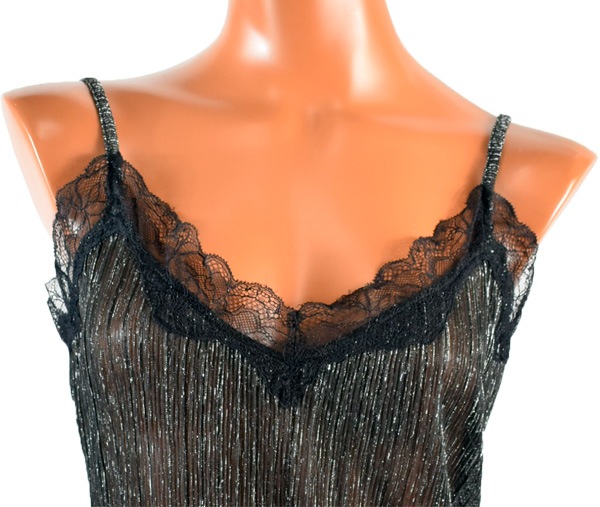 イタリアインポートランジェリー LOVE AND BRA 39051 ラメスリップ 2色